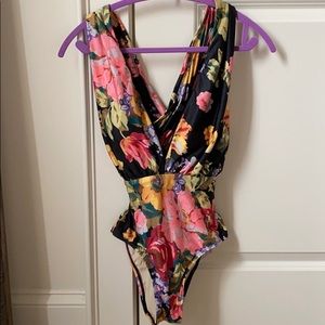 Anthropologie floral one piece